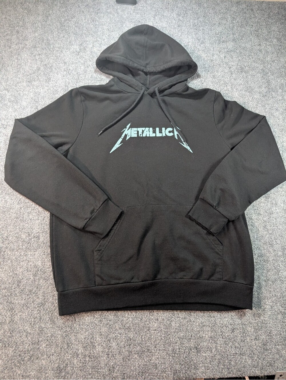 Metallica Black Graphic Hoodie Size Large And Justice For All Band Merch